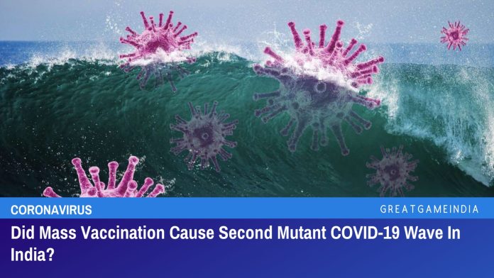 क्या भारत में बड़े पैमाने पर टीकाकरण के कारण दूसरी उत्परिवर्ती COVID-19 लहर आई?