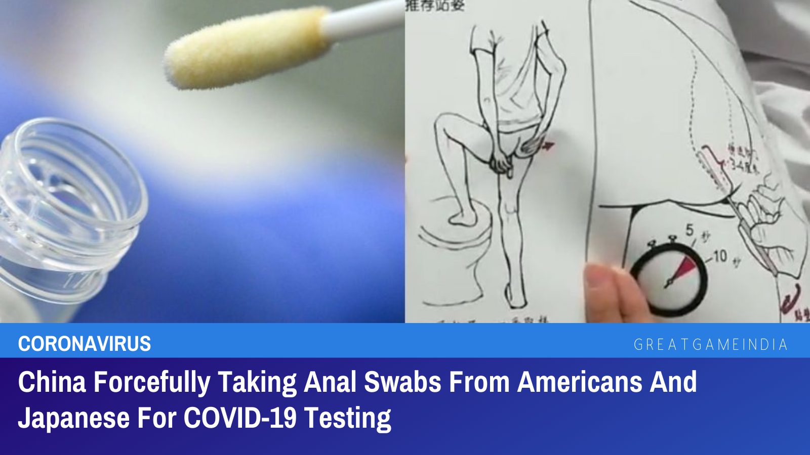 China Forcefully Taking Anal Swabs From Americans And Japanese For COVID-19 Testing